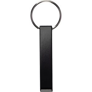 Schlüsselhalter aus recyceltem Aluminium Anneliese, Schwarz