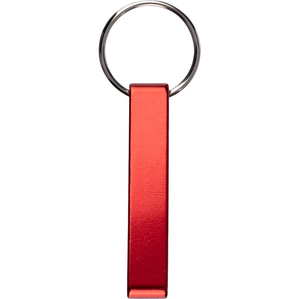 Schlüsselhalter aus recyceltem Aluminium Anneliese, Rot