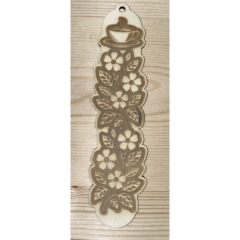 Lesezeichen "Flower" aus Holz