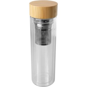Bailey 400 ml Flasche aus Borosilikatglas mit Infuser und Deckel aus Bambus