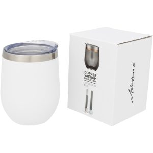 Corzo 350 ml Kupfer-Vakuum Isolierbecher, weiss