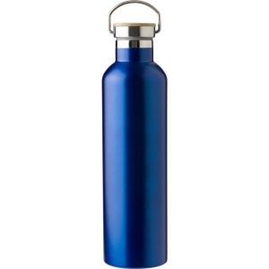 Doppelwandige Flasche aus Edelstahl Damien, Blau