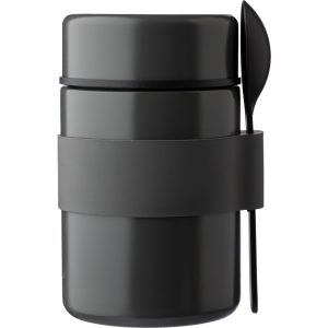 Doppelwandige Lunchbox Niko aus Edelstahl, Grau