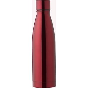 Doppelwandige Trinkflasche aus Edelstahl Marcelino, Rot