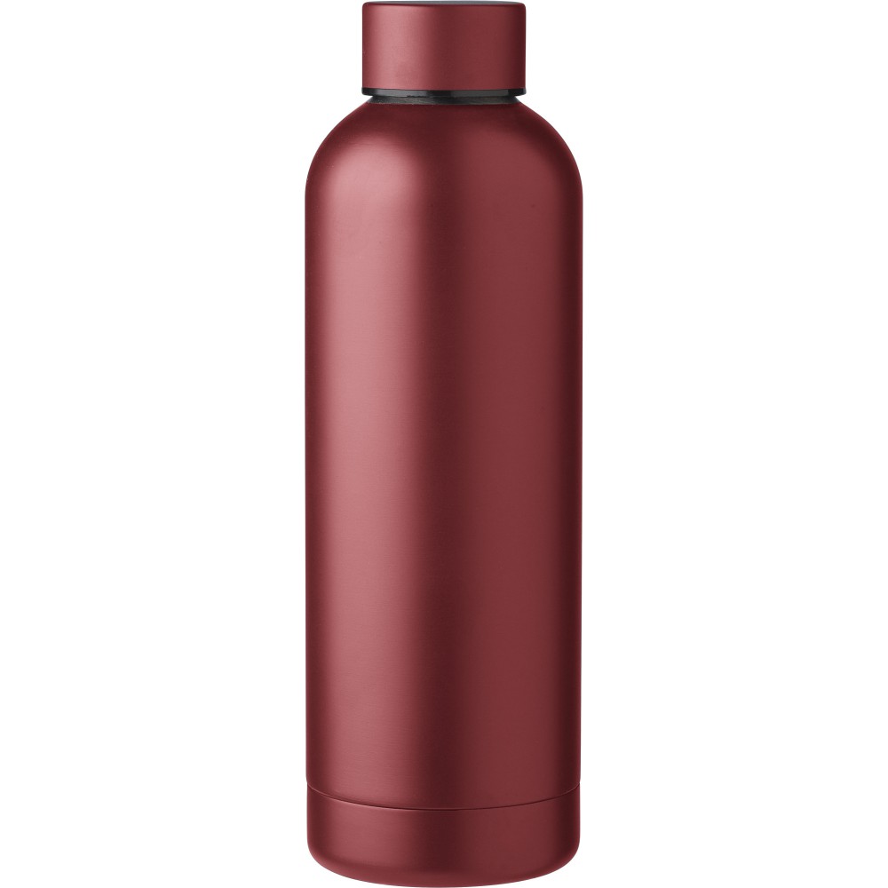 Flasche aus recyceltem Edelstahl Isaiah, Bordeauxrot