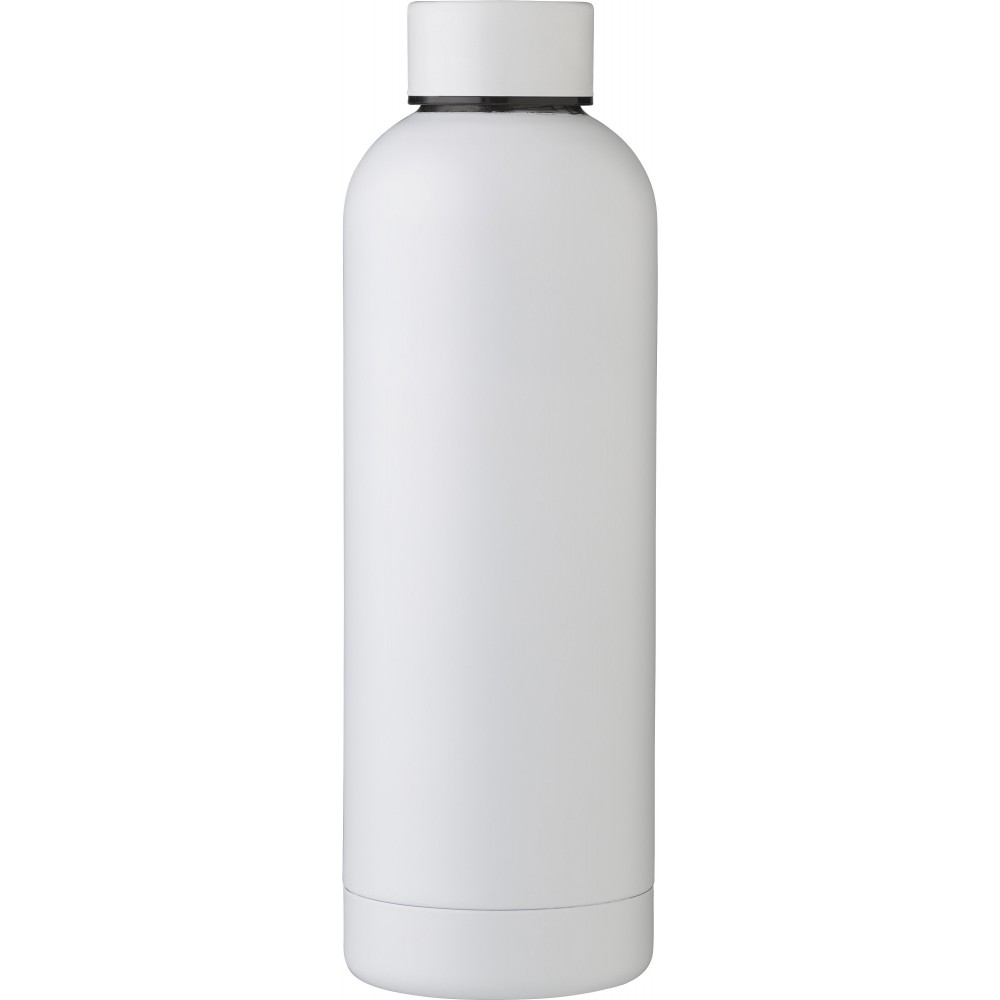 Flasche aus recyceltem Edelstahl Isaiah, Weiß