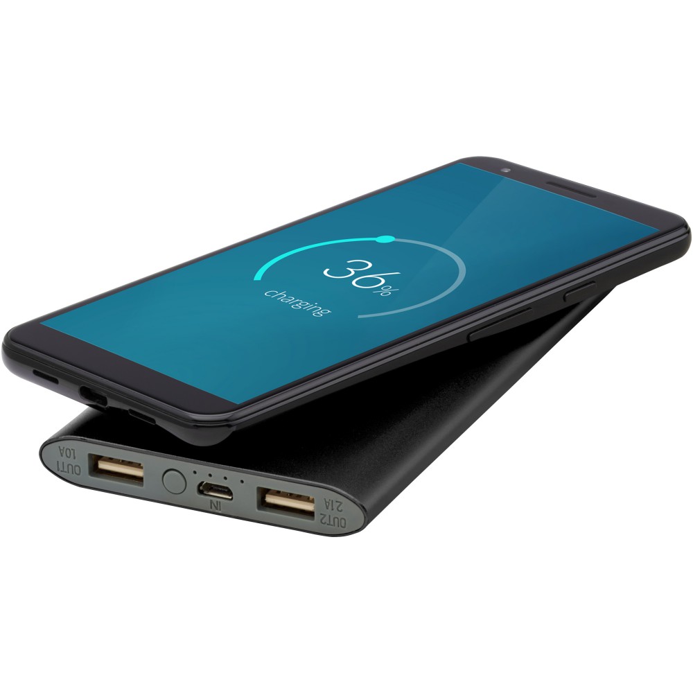 Juice 8000 mAh kabellose Powerbank, schwarz