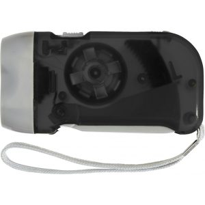 LED-Dynamotaschenlampe aus Kunststoff Tristan, Schwarz