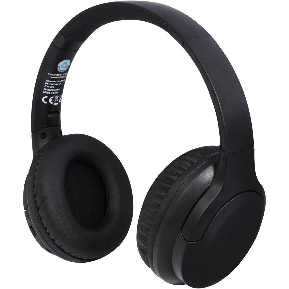 Loop Bluetooth(r)-Kopfhörer aus recyceltem Kunststoff, schwa