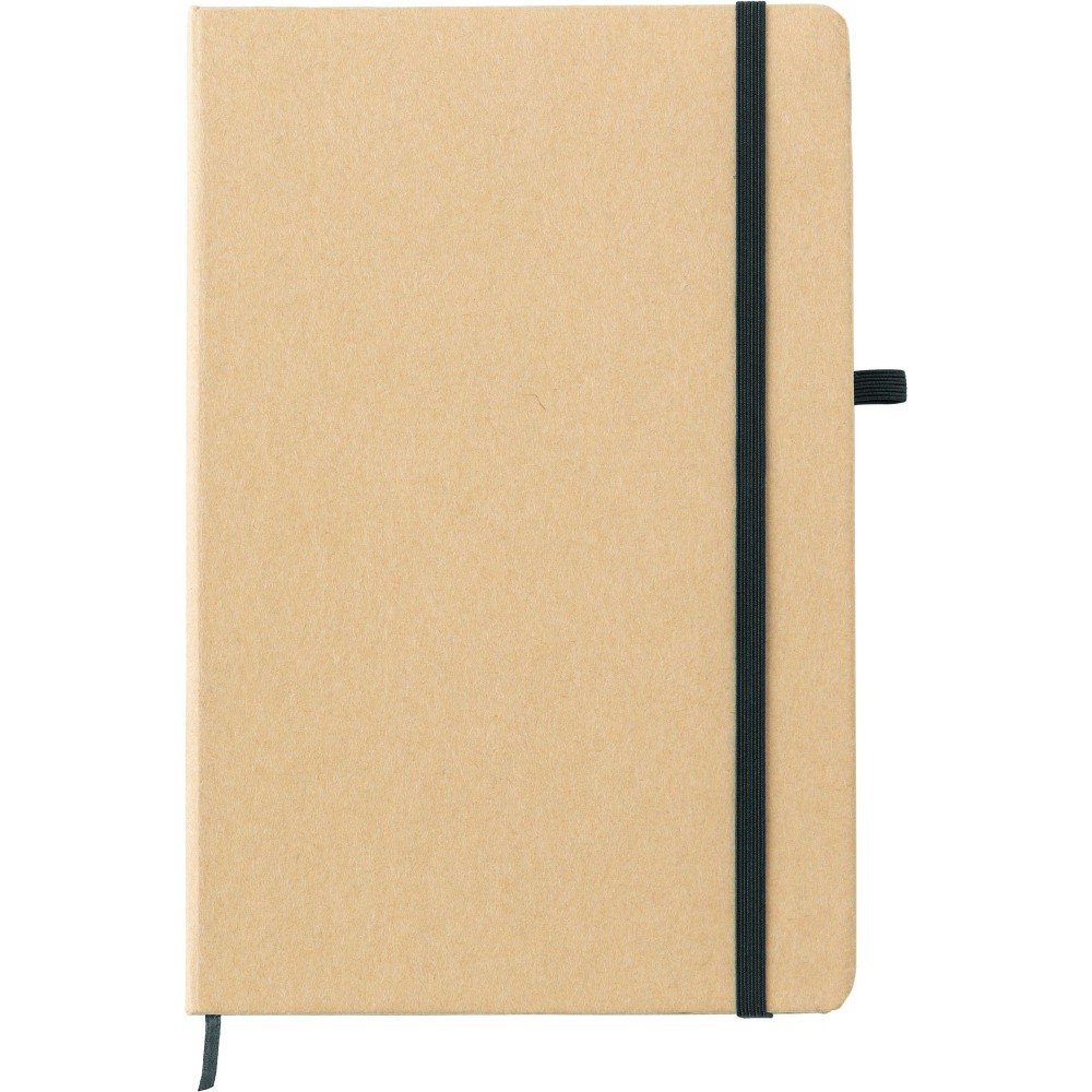 Notizbuch aus Papier Cora, Schwarz