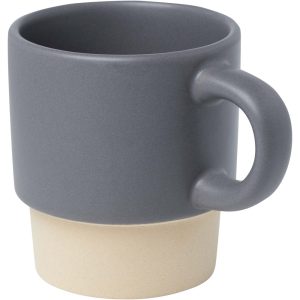 Olympia 130 ml stapelbarer Expresso Becher mit Tonboden, gra