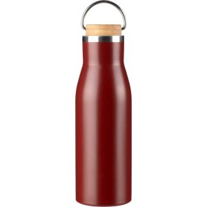 Recycelte Edelstahlflasche Aline, Bordeauxrot