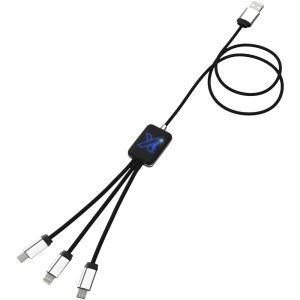 SCX.design C17 Easy to Use Ladekabel mit Leuchtlogo, blau, s