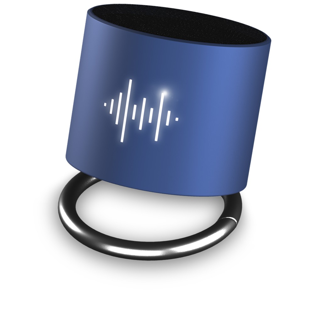 SCX.design S26 Lautsprecher Ring mit Leuchtlogo, Mid red, sc