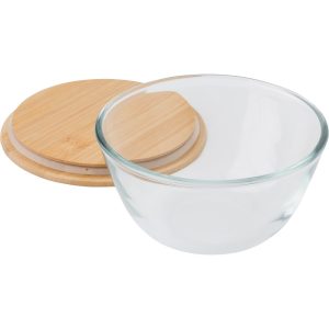 Salatschüssel aus Glas Isabeau, Braun