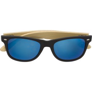 Sonnenbrille aus ABS und Bambus Luis, Blau
