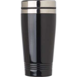 Trinkbecher aus Edelstahl (450 ml) Velma, Schwarz