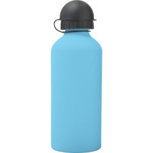 Trinkflasche 'Cap' aus Aluminium, Hellblau