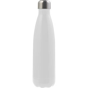 Trinkflasche(650 ml) aus Edelstahl Sumatra, Weiß