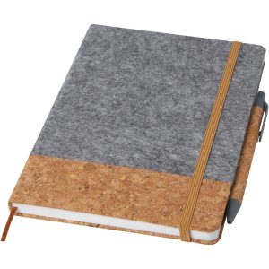 Veronica A5 Hardcover Notizbuch, grau, natur