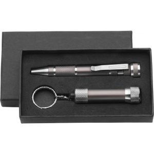 Werkzeug-Set aus Metall Frazer, Grau