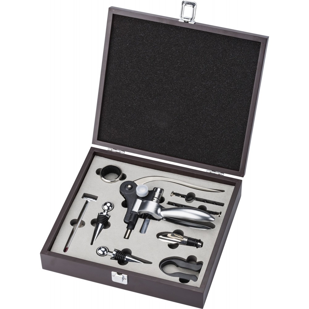 9 teiliges Sommelierset Emil, Braun – Bild 3